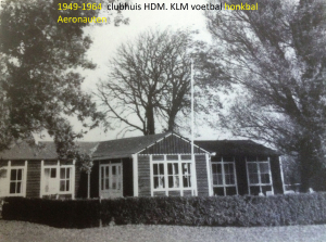 Het eerste clubhuis dat onder meer door De Aeronauten tot 1964 is gebruikt.